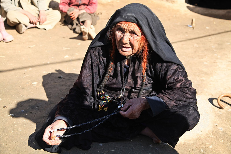 Old woman beggar in Afghanistan