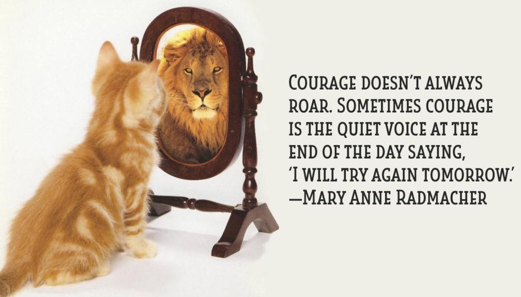Courage doesnt always roar